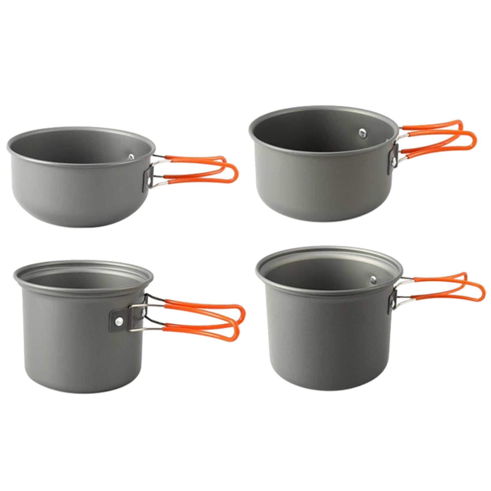 Camping Cook Set Stapelbaar, Non-Stick - Potten, Pannen en gebruiksvoorwerpen Set - Perfect voor Backpacken, Wandelen, Picknicks - Outdoor Cooking Essentials