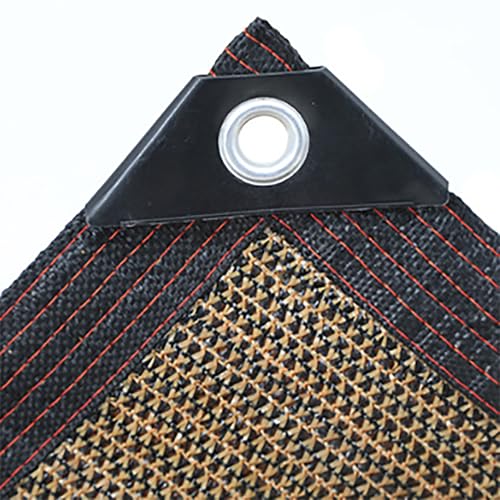 Toile d'ombrage marron haute densité avec œillets durables - 4