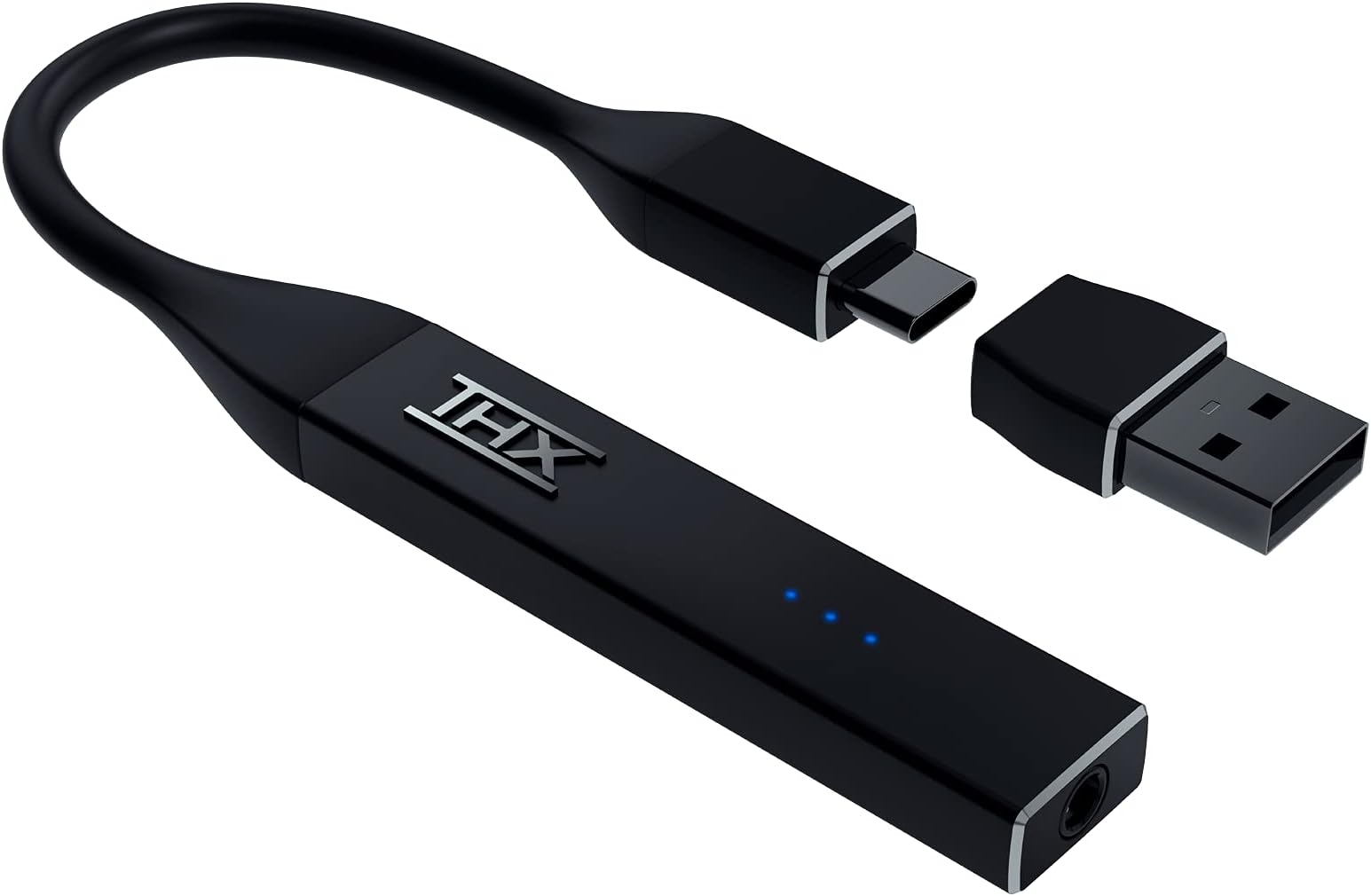THX Onyx Portable DAC Headphone Amplifier: THX AAA - MQA Renderer - Direct Stream Digital (DSD) - ESS ES9281PRO DAC - Cross-Platform Compatibility - Magnetic Cable Management