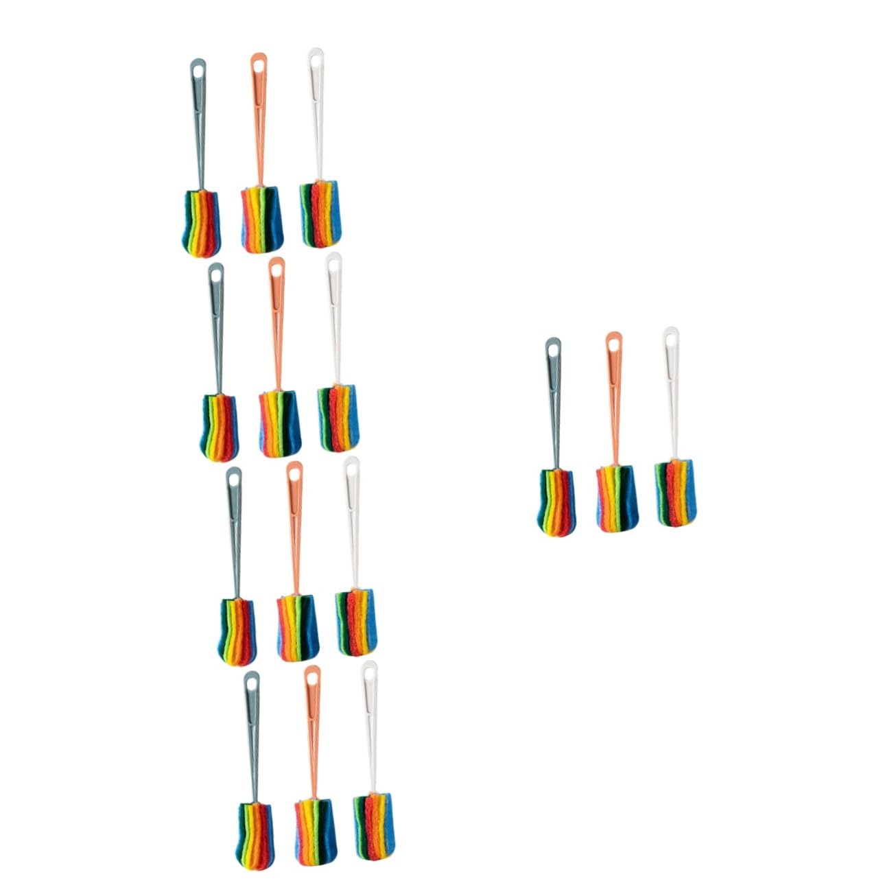 Ipetboom 5 Sätze Flaschenbürste Reinigungsbürste Für Flaschen Und Tassen Für Babyflaschen Und Küchenutensilien Effiziente Mühe Zufällige Farbe 3 Stück * 5