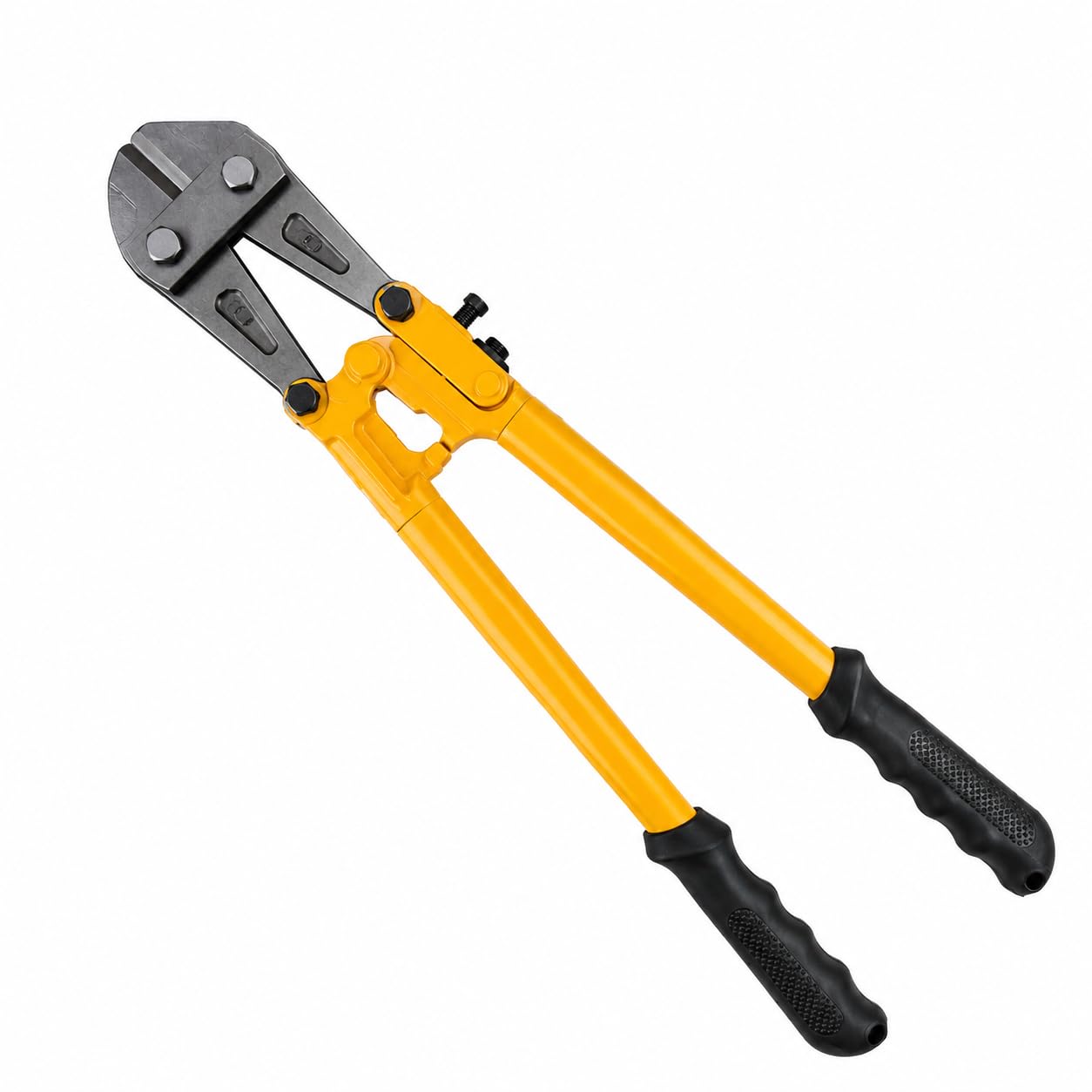 18" Bolt Cutter Mini Bolt and Wire Cutter, Cable, Chain, Spring Snips Clippers with Comfortable Soft Rubber Grip, Yellow