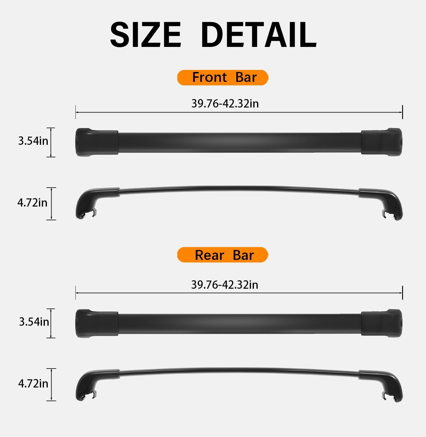 330lbs Lockable Roof Rack Cross Bars Fit for Volvo XC90 XC-90 2016-2026 (for Flush roof Side Rails), Aluminum Heavy Duty Roof Rails Crossbar for Rooftop Cargo Luggage Kayak Bike Rack