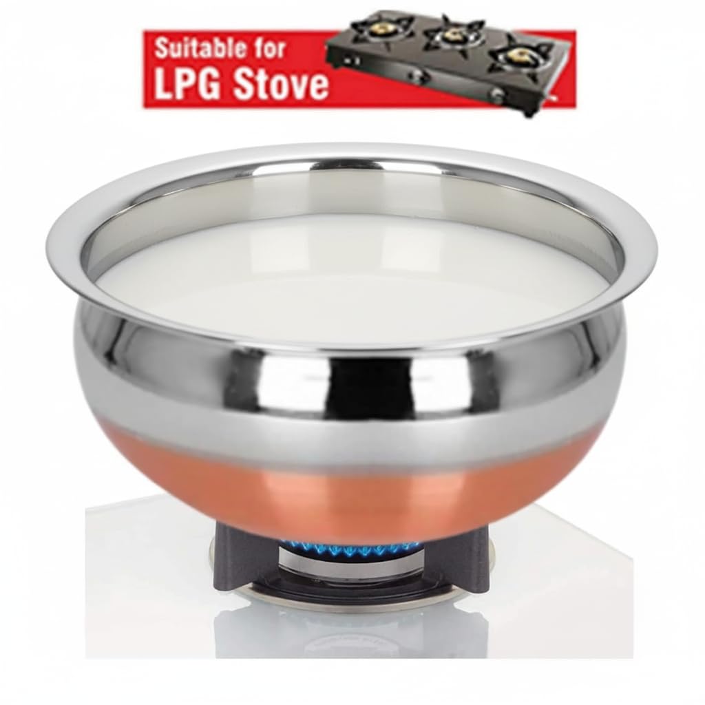 ALWAFLI Stainless Steel Handi Set - Copper Bottom -3