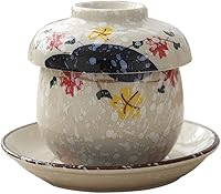 Vista 1 de DOITOOL 1 juego de olla de cerámica para estofado de huevo, tazas de crema de huevo, tazón de cerámica para ramen, cebolla de cerámica, jarabe