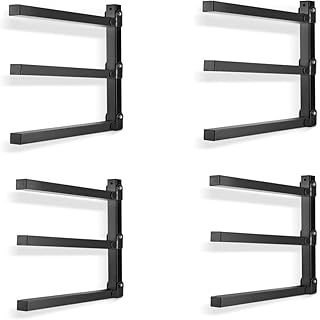 Lumber Storage Rack Wall Mount - Wood Storage Racks Heavy Duty Metal Shelf Wall Mount Wood Organizer Racks for Shed, Workshop, Garage, Basement, Wall Storage Racks - Indoor & Outdoor Use