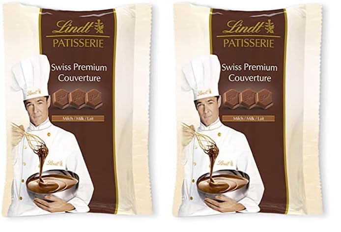 Lindt - Sachet pistoles PATISSERIE - Chocolat au Lait pour Cuisiner, 500g (Lot de 2)