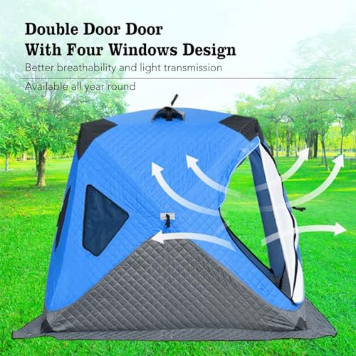 XQZMZSCP 3-4 Person Ice Fishing Shelter