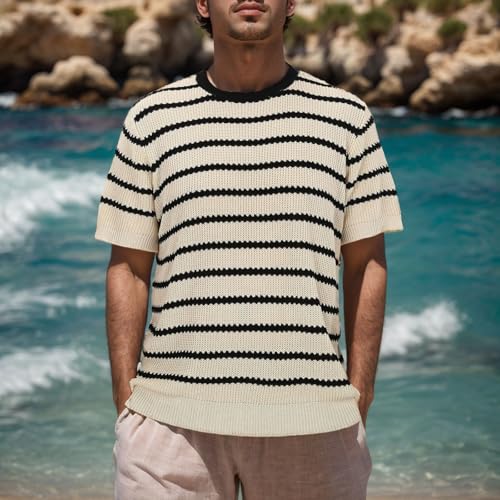 Casual Pullover Lightweight Sweaters Striped Sweater Top Spring Summer Pullover Casual Pullover Lightweight3