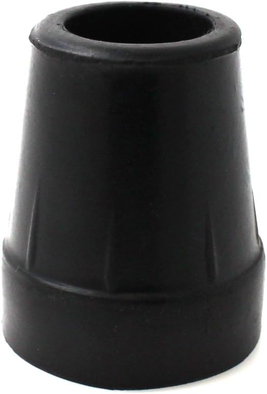 Qty 4X: 19mm 3/4" Black Rubber Ferrules for Walking Sticks and Canes by Lifeswonderful