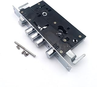 Mortice Lock Universal Security Mortise Entry Door Lock Body Hardware Anti-Theft Gate Lock Fitting Size 30 Round Latch Internal Door Lock (Color : NO Hook)