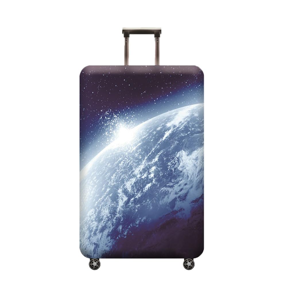 Hiseng Kofferhülle Elastisch - Waschbarer Kofferschutz Für 30-32 Zoll Gepäck (Wolf)