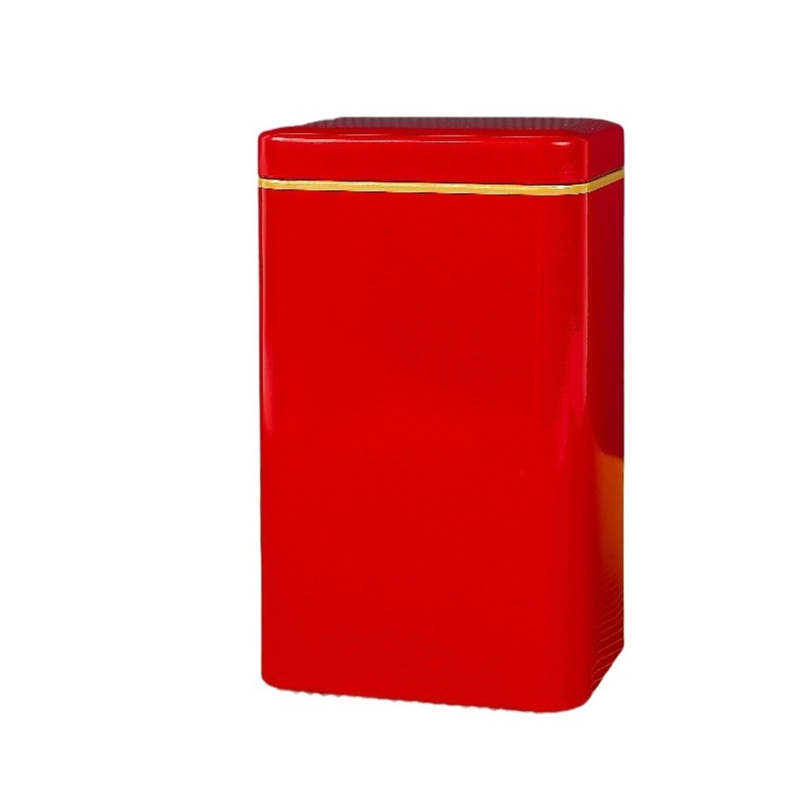 FDBTYJN Tea Caddy 125g Metal Retro Square Tea Can Candy Food Storage Case With Lid Packaging Box Container Solid Iron Sealed Cans(Color 3)