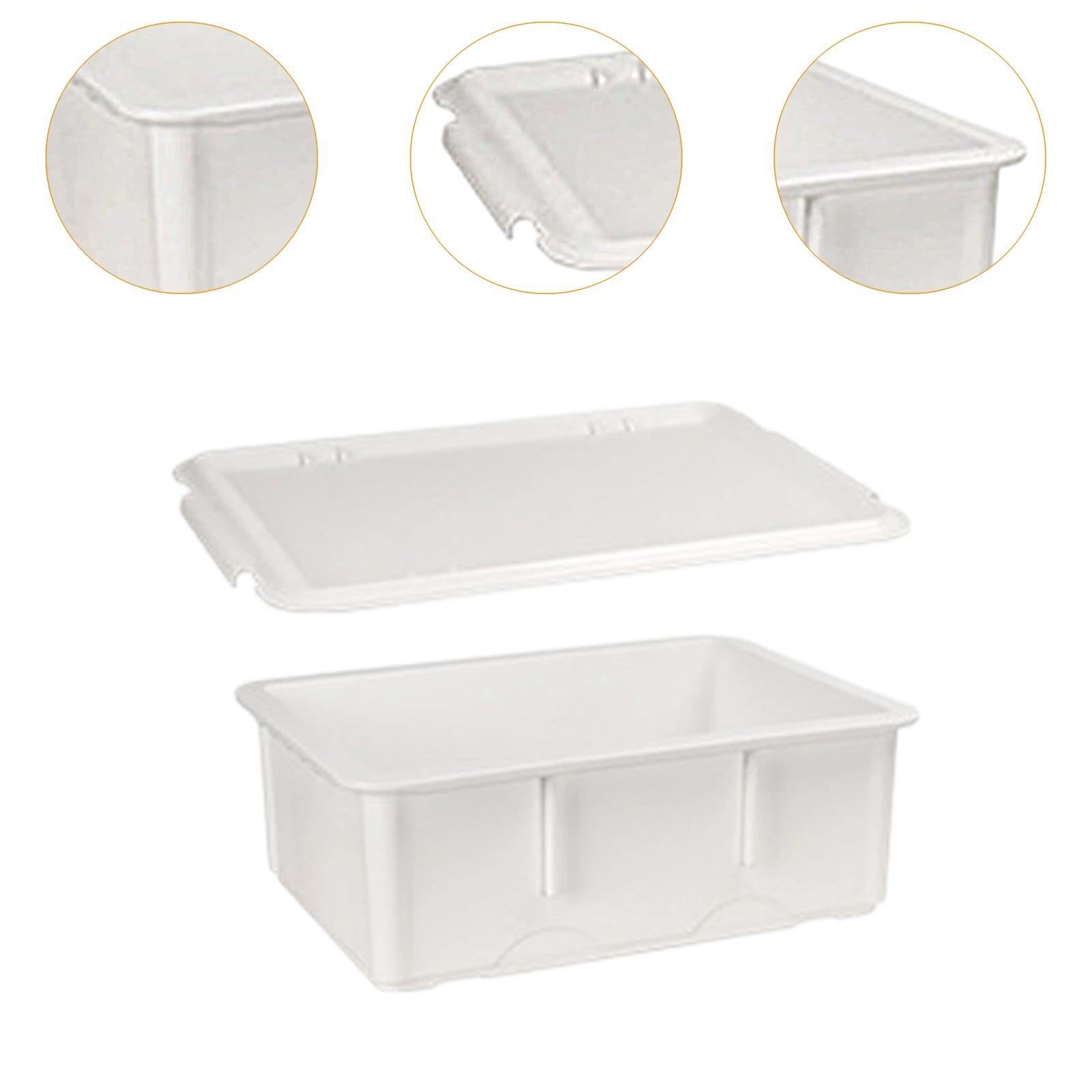 Caja de Fermentación para Pizza con Tapa, Caja de Fermentación, Recipiente de Almacenamiento Casero, Cuenca Profunda