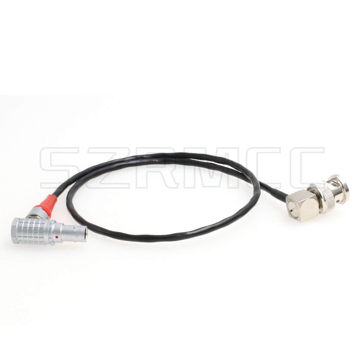 SZRMCC 5 Pin to BNC Timecode Sync Cable for ARRI Alexa Mini Camera Ambient Lockit UMC-4 Sound Devices 664 633(Right Angle BNC to Right Angle 5pin)