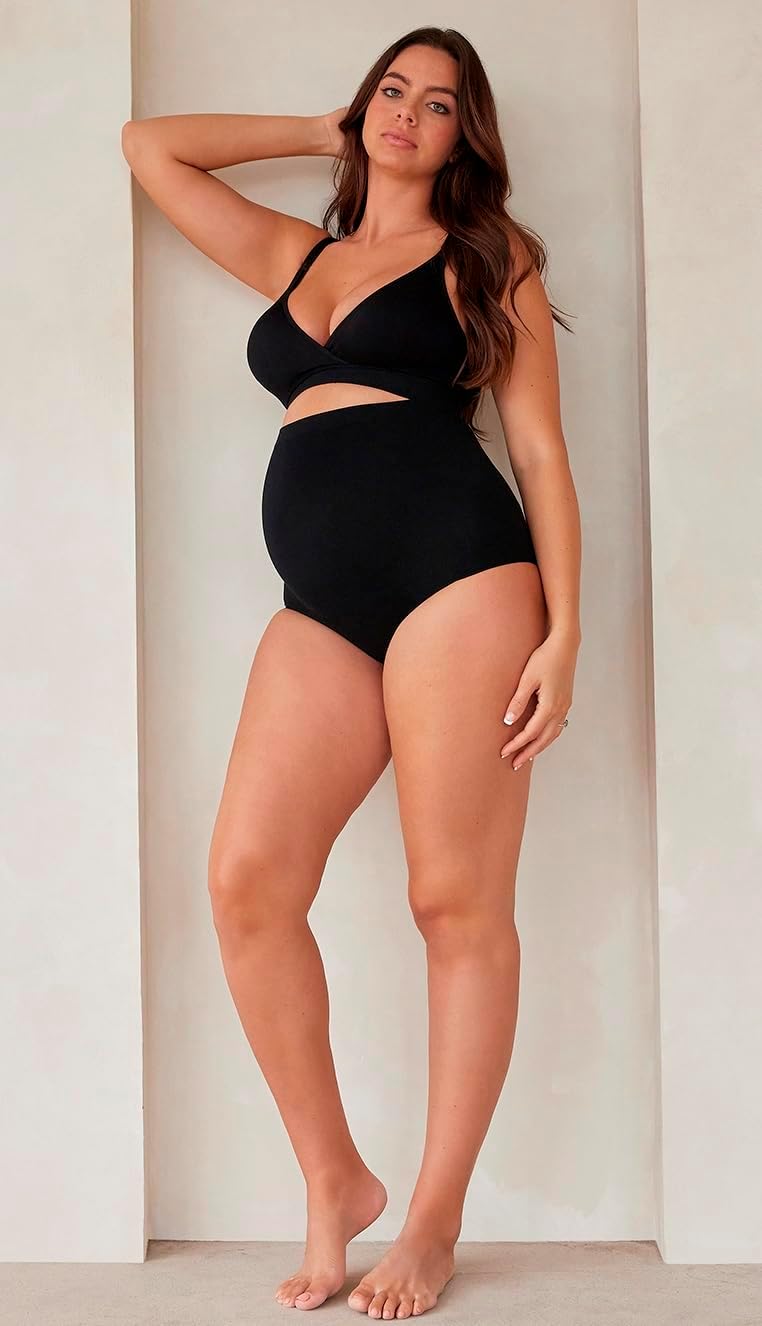 BUMPSUIT Comfy Nursing Bra - Supportive Postpartum Bra for Breastfeeding Moms | Front Clasps, Adjustable Straps - Image 3