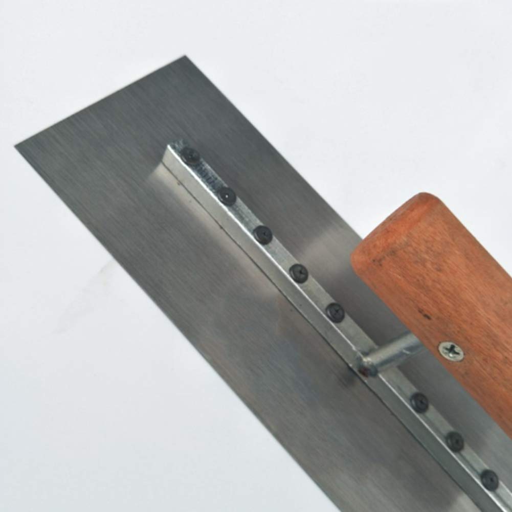 Cazzuola per intonacatura, Cazzuola per intonaco con Manico in Legno con Base in Acciaio Inossidabile utilizzata per Lo Strumento di intonacatura della spatola per calcestruzzo da Costruzione (25 *