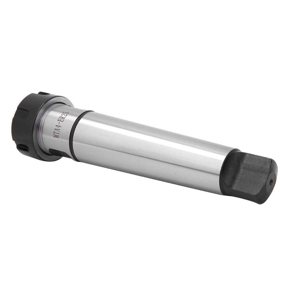 Supporto per Gambo per Pinza Chuck, Acciaio Al Carbonio Coda Piatta Supporto per Codolo Conico Morse per Fresatrice MTA4-ER25/MTA4-ER20/MTA4-ER16(MTA4-ER25),Portautensili Di
