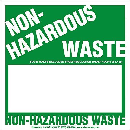 Étiquettes vierges déchets non dangereux Labelmaster : évitez les erreurs de tri