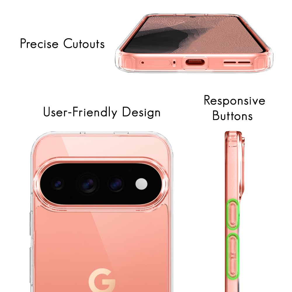 TheGiftKart Ultra-Hybrid Crystal Clear Back Case Cover for Pixel 11/11 Pro | Shockproof Design | Camera Protection Bump | Hard Clear Back Cover for Pixel 11/11 Pro (PC & TPU, Transparent) — Amazon image 7