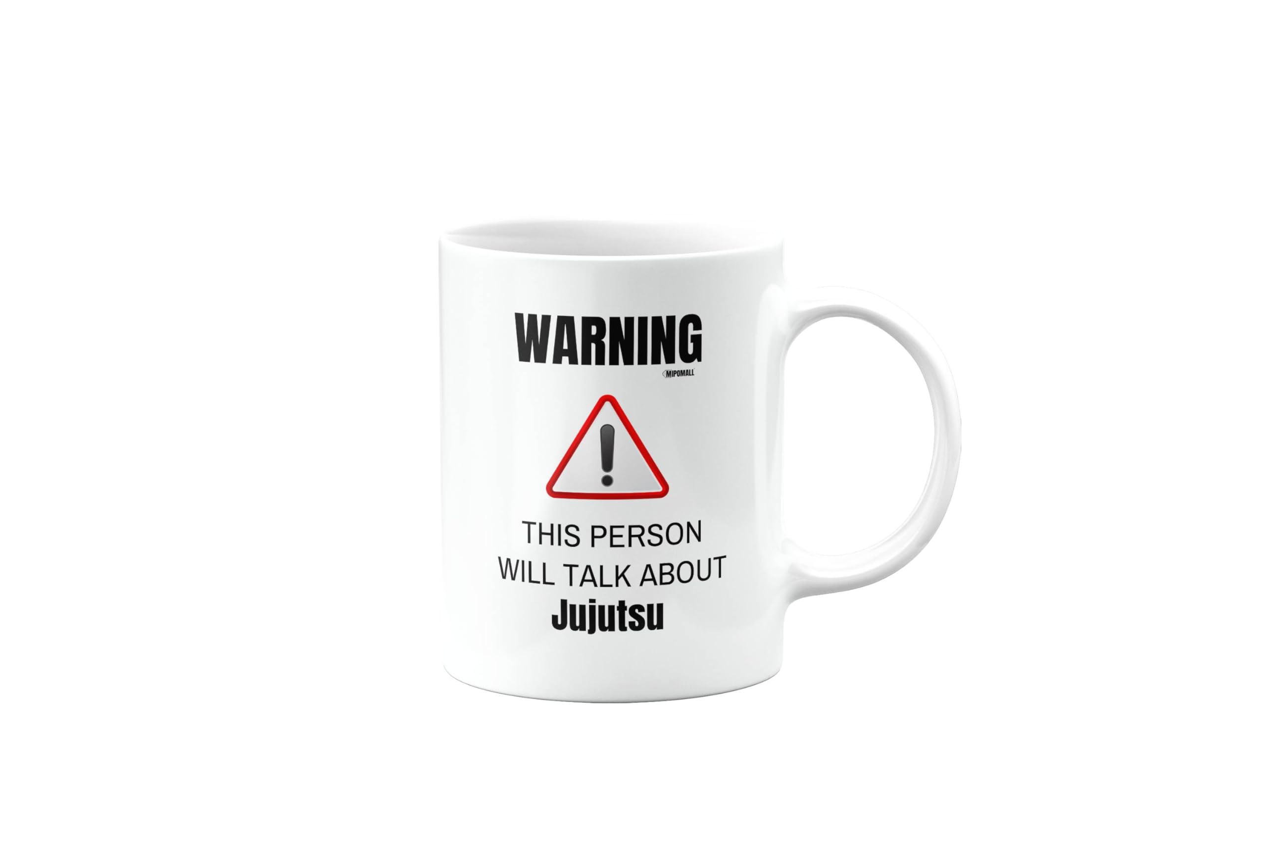 MIPOMALL Jujutsu Mug for jiu jitsuka, Funny Birthday Gifts for Men or Women, Secret Santa, Presents for Christmas, Warning This Person Will Talk About, mm-CA_211_54