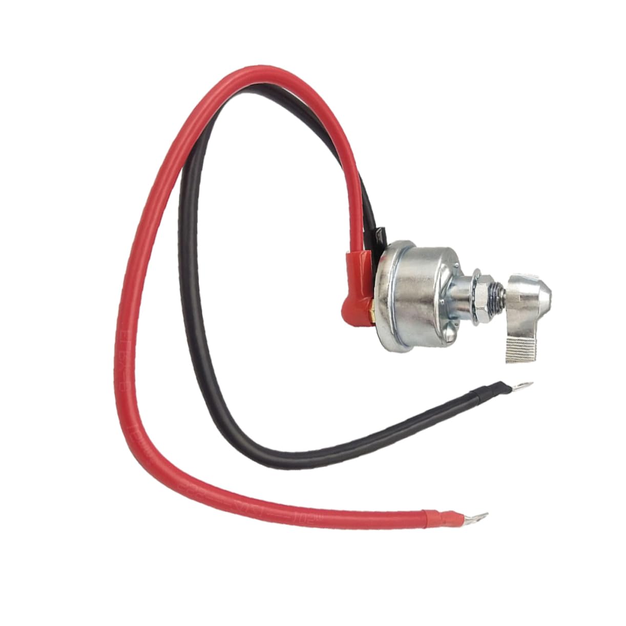 Battery Disconnect Switch Kit Silver Copper Terminal Power Cutoff Isolator for Car and RV Waterproof Design Wiring Accessories