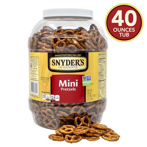 Image of Snyder's of Hanover Mini Pretzels, 40 Ounce Canister