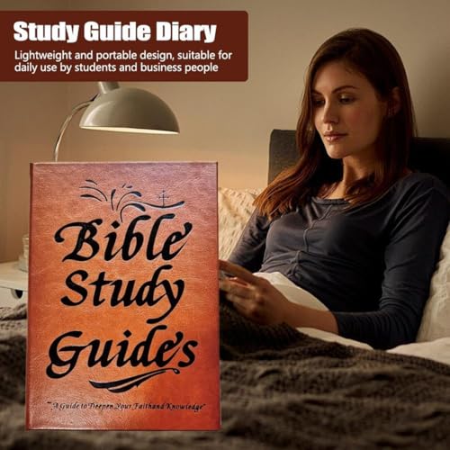 2025 new daily devotional journalbible study guide and workbook for beginners 66-page bible study guide based notebook with daily scripture quotes prayer reflections religious notebook