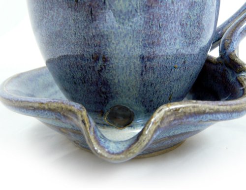 Taza artesanal de cerámica para cocinar tocino en microondas miniatura 6