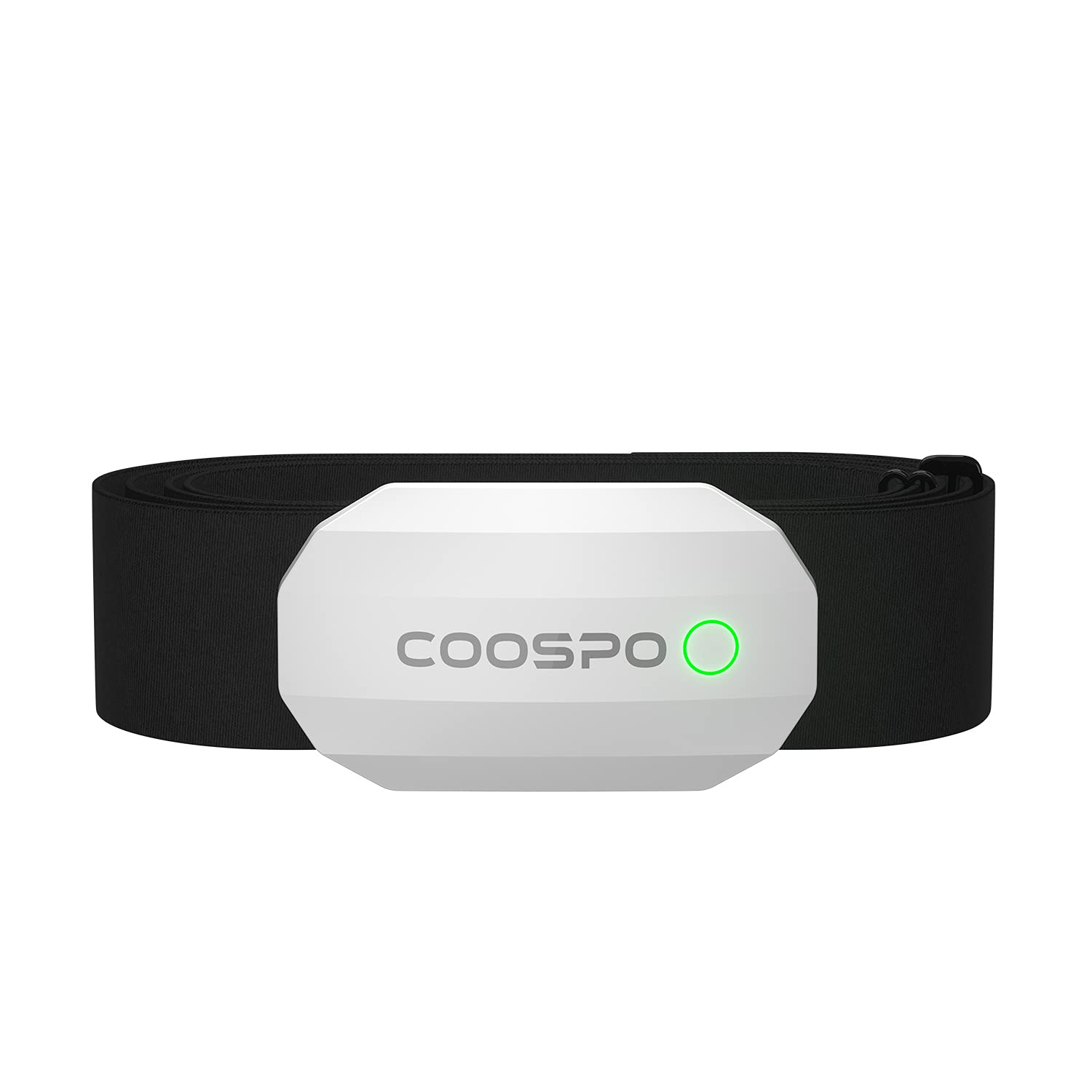 Coospo Heart Rate Monitor Bluetooth ANT + HR Sensor with Chest Strap IP67 Waterproof Compatible with Peloton Zwift DDP Yoga Map My Ride Garmin Sports Watches …