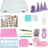 Baiyun All-in-one Quilling Tool Set Complete Quilling Tools Kit with Storage Case Include Electric Rolling Pen (All-in-one Quilling Tool with Box)