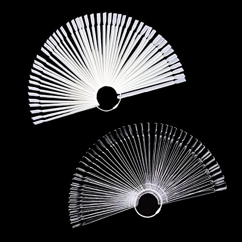 PKOUVOO Nuancier Ongles 100 Pièces, Présentoir Faux Ongles, Outils de Pratique, Palette de Couleurs Pour la Conception