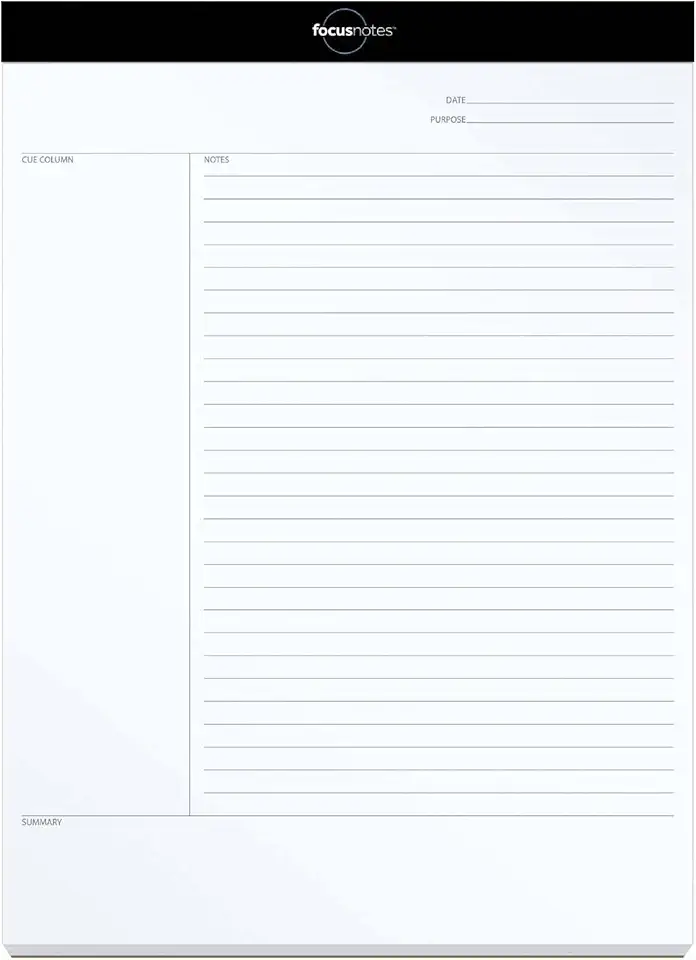 Bloco de notas Tops Oxford FocusNotes 77103, 21,5 x 29,8 cm, 50 folhas