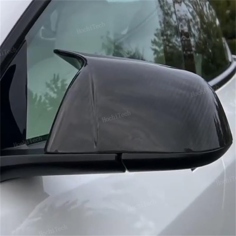Coques rétroviseur noir brillant pour Tesla Modèle Y 2019-2024