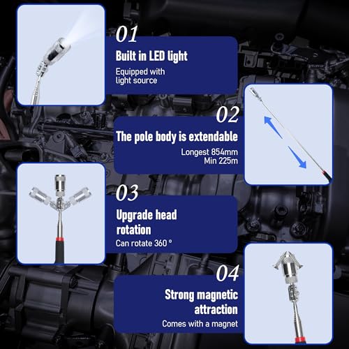 Nisorpa 13 Pcs Pick and Hook Set Precision Automotive Hooks Tool for Car Auto Puller Remover Oil Seal O-Ring Seal Gasket Pick Hook Upholstery Electronics Maintenance Mechanic Pick Tools with Sleeve