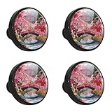 Qualité supérieure : les boutons de placard noirs sont fabriqués en matériau ABS de haute qualité et en verre cristal. Nos boutons de tiroir en forme de champignon sont un excellent moyen de transformer n'importe quelle pièce. Les poignées de porte sont faites pour être durables, accompagnées d'une belle apparence et d'un toucher fin.