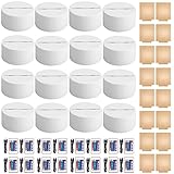 HYNNIO 16-Set 3D Night LED Light Lamp Base with Square Acrylic Sheet, Large Size Base Includes Remote Control + USB Cable, 16 Colors Decoration Maison Decorative Lights for Bedroom Child Room (White)