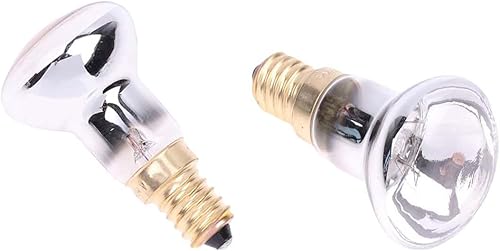 Paquete de 4 bombillas de lava R39 E17 25W 120V bombillas de repuesto bombillas reflectoras lámpara de filamento incandescente para interiores,