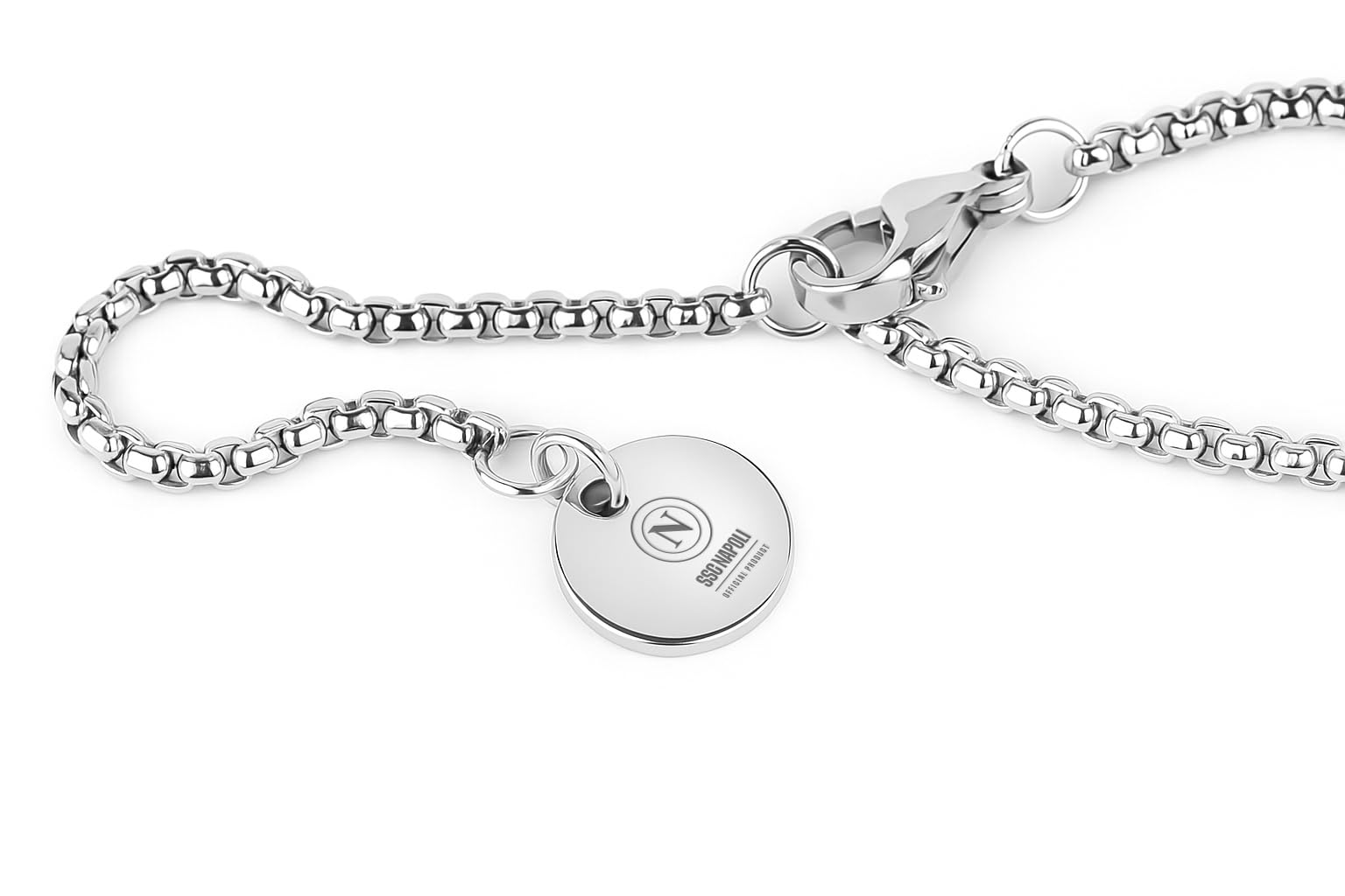 COLLANA CON PENDENTE NAPOLI ACCIAIO BIMBO