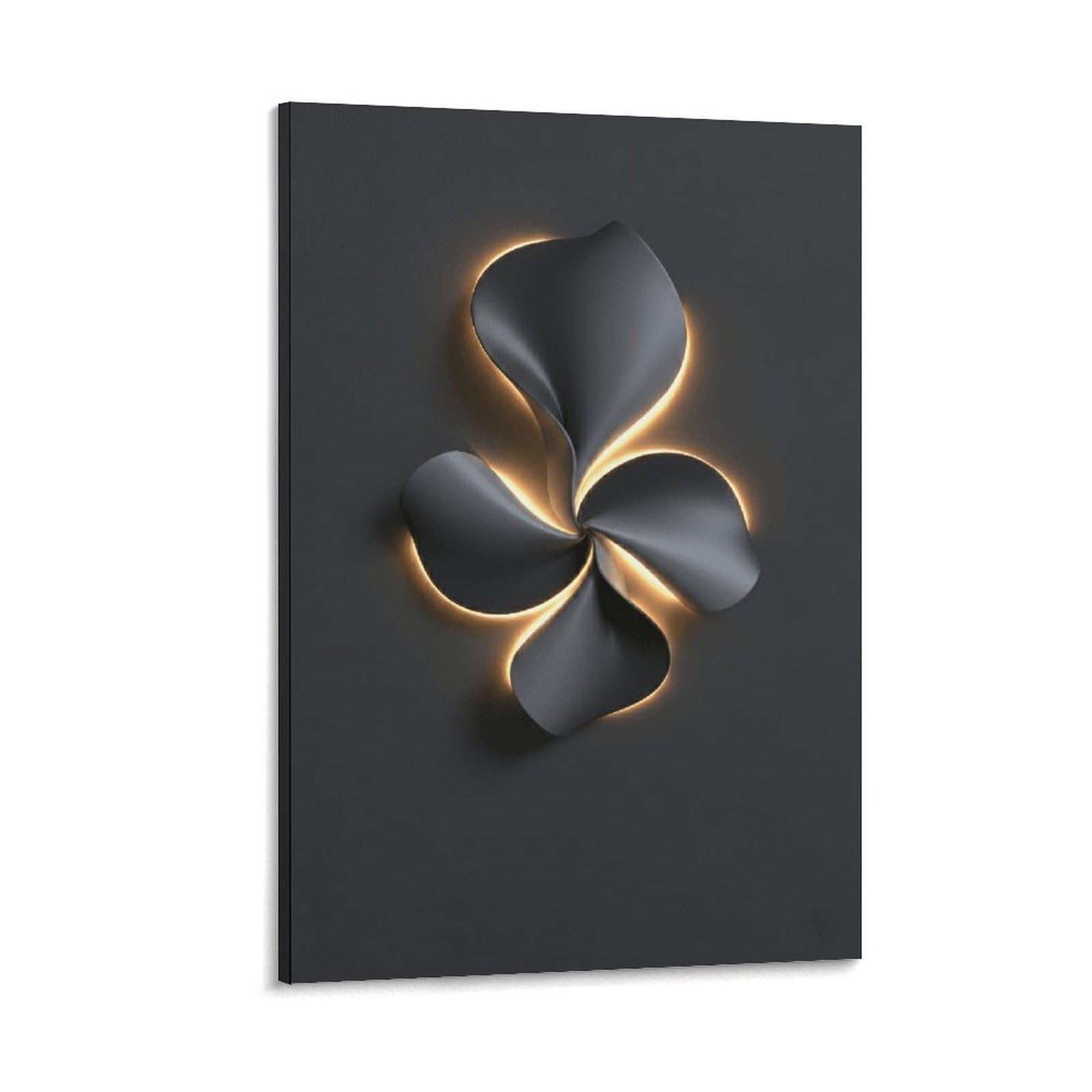 XPASHIQWC Black Petal Wall Decor Poster Giclee Canvas Prints Modern Wall Art Picture Wall Hanging for Home Decorations 16x24inch(40x60cm)