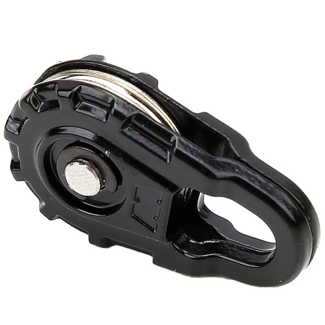 Foto 3 de 8 de VGEBY1 RC Car Winch Snatch Block, Black Metal RC Car Parts Heavy Duty Winch Snatch Block para 1:1 RC Car