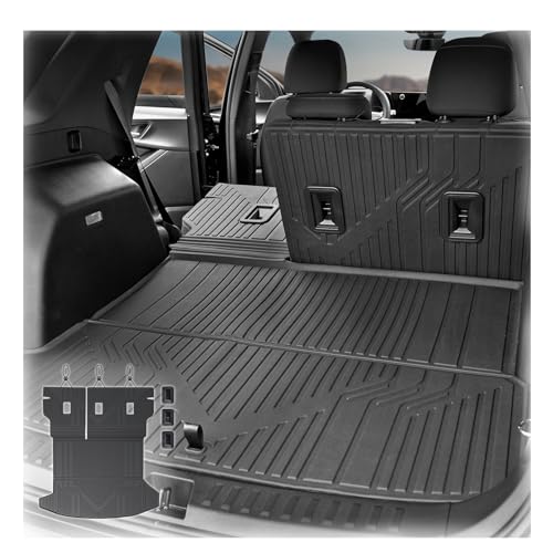 Image of Cargo Mat with Backrest Mat for 2025-2026 Chevy Equinox(Only Gas) /GMC Terrain, All Weather TPE Trunk Cargo Mat Car Accessories for Chevrolet Equinox