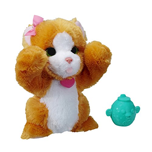 image for FurReal Friends Li'l Big Paws Peek-a-boo Daisy Pet, Orange,white,light