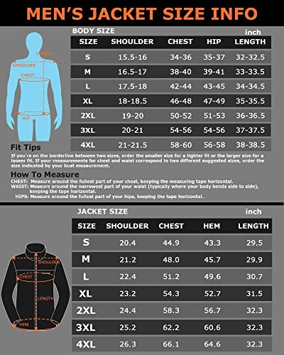 Venustas 3-In-1 Heated Jacket For Men, Puffer Down Heated Coat With Battery Pack 7.4V, 5 Heating Zones, 90% Duck Down, Rechargeable Heated Clothing For Hiking Hunting Camping #TOP6