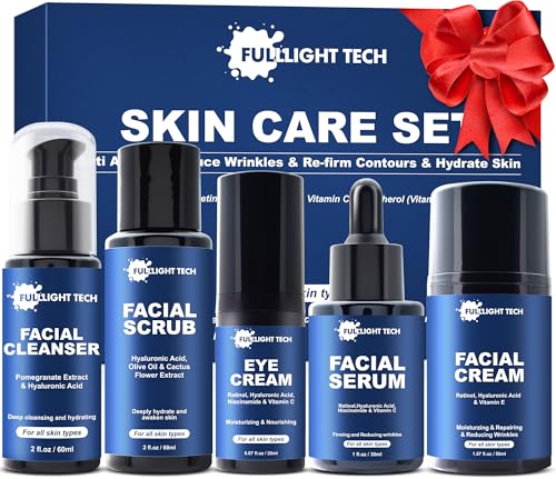 Skin Care for Men with Retinol & Hyaluronic Acid for Hydrated, Firmer Skin