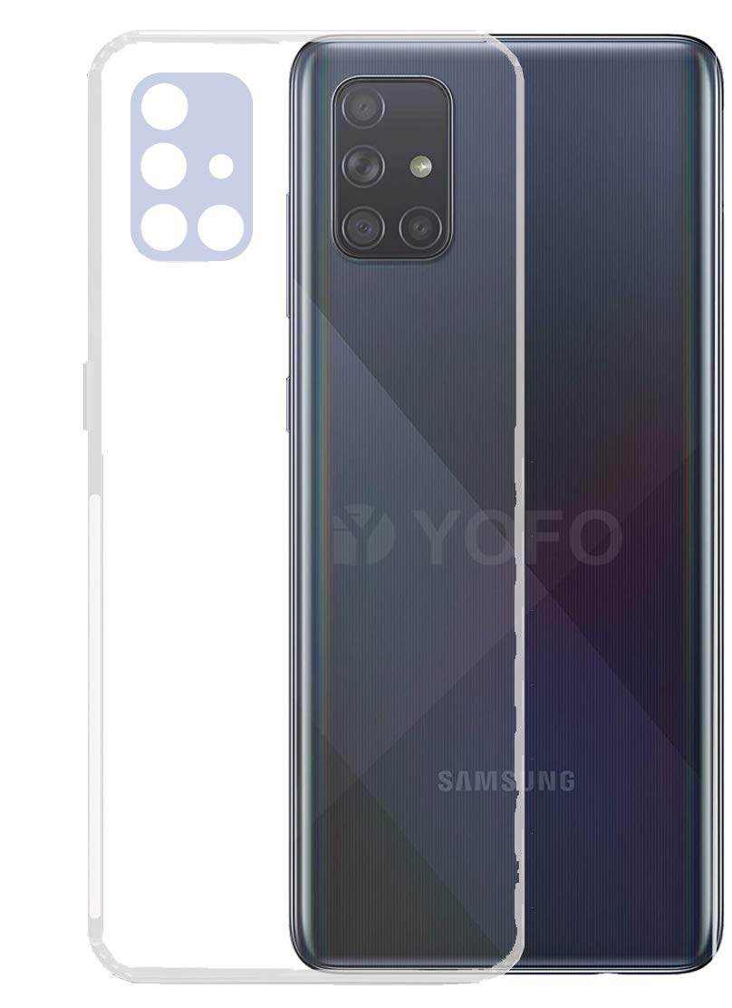 YOFO Silicone Shockproof Soft Transparent Back Cover for Samsung A51 - (Transparent) Full Protection Case (B084DR94XN) Amazon Price History, Amazon Price Tracker