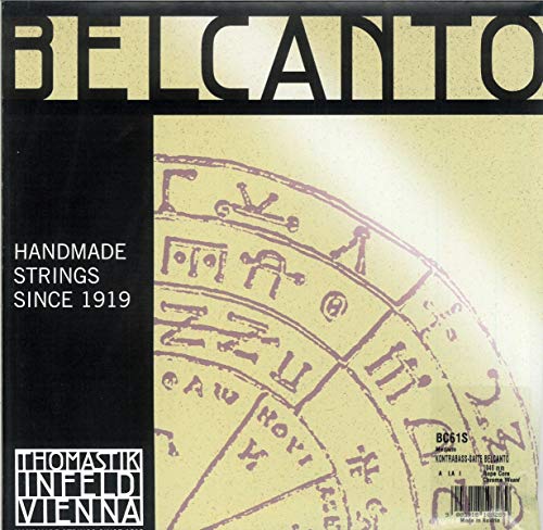 Thomastik Einzelsaite für Kontrabass 3/4 Belcanto - A-Saite Stahlseilkern, Chrom umsponnen, Solostimmung, mittel