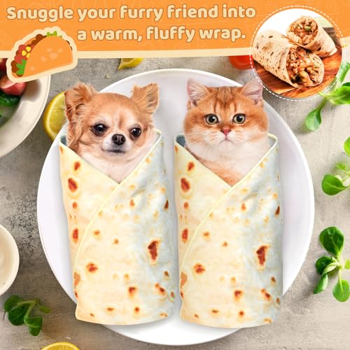 Image of 31.5 inch Large Cat Grooming Wrap for Cutting Nails, Self-Stick Dog Cat Burrito Wrap with Nail Clippers Kit, Soft Tortilla Blanket Pet Tool Gifts for Multifunctional Care Medicine Anti-Escape