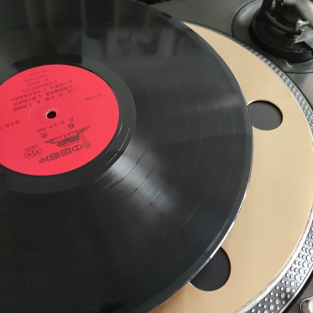 Alfombrilla antiestática para tocadiscos de 29 cm de diámetro, de cobre puro