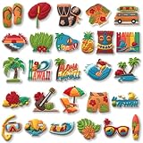 Hawaii Summer Shoe Charms for Croc Clogs Decoration, Beach Shoe Decoration for Adults Teen