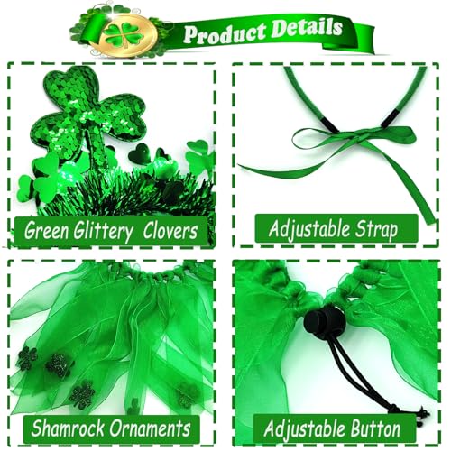 Disfraz St. Patrick’s Day para Perro Grande 2 Pzs miniatura 5